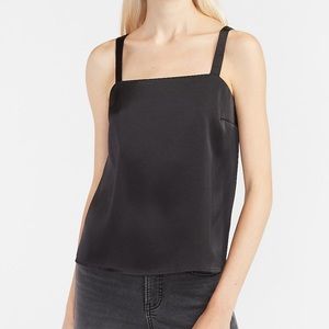 Express Satin Square Neck Tank